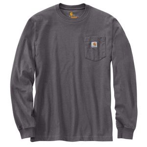 NWT Carbon Heather Carhartt® Workwear Long-Sleeve Pocket T-Shirt, Medium